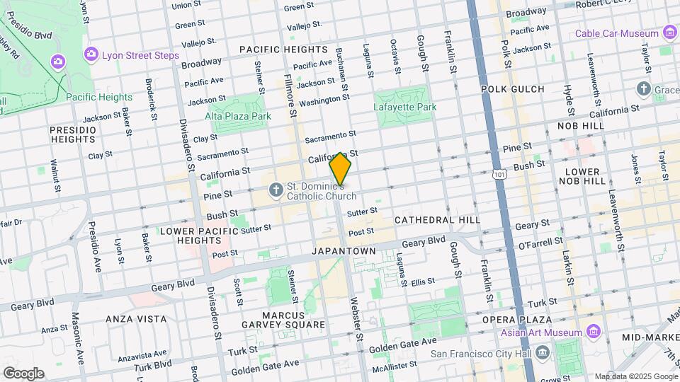 2074 Bush St Mapa y Detalles de la Ubicación