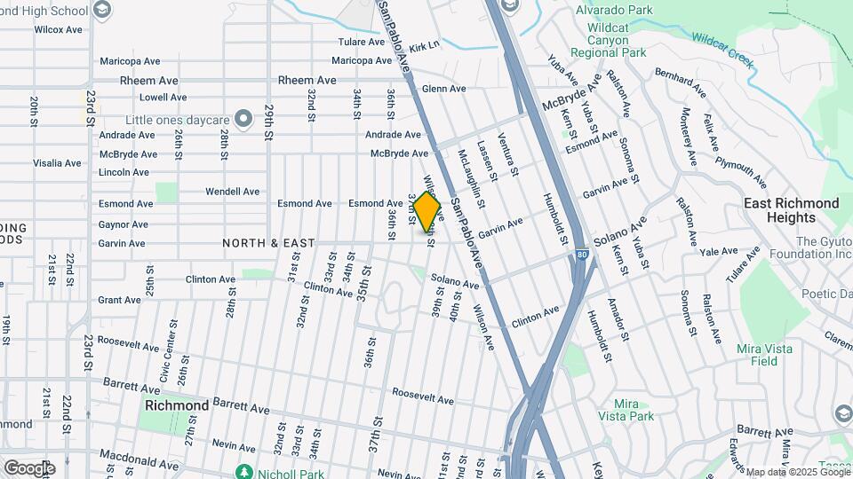 803 38th St Map and Location Details