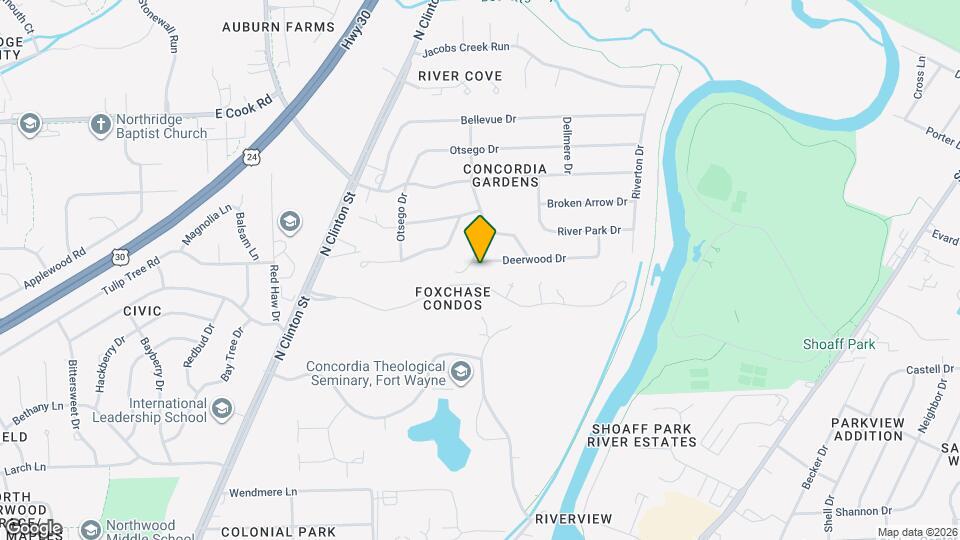 2306 Deerwood Dr Mapa y Detalles de la Ubicación