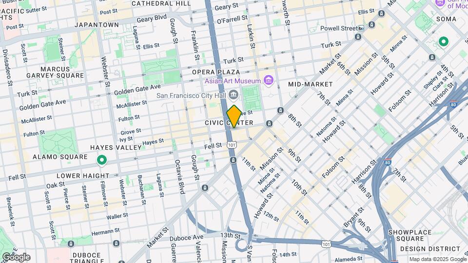 150 Van Ness Mapa y Detalles de la Ubicación