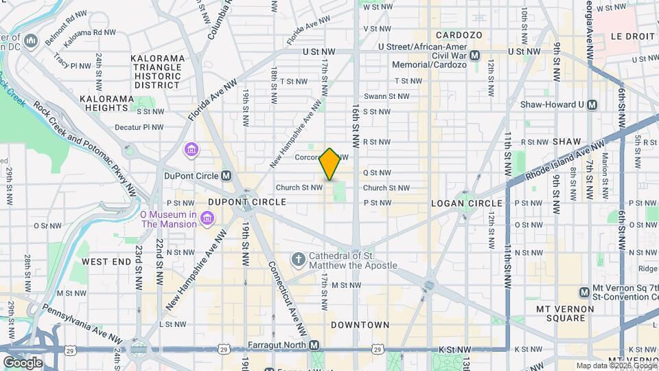 1521 17th St NW, Unit 202 Map and Location Details