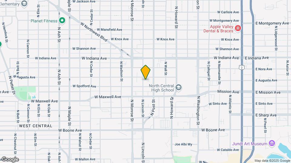 1618 N Lincoln St Mapa y Detalles de la Ubicación
