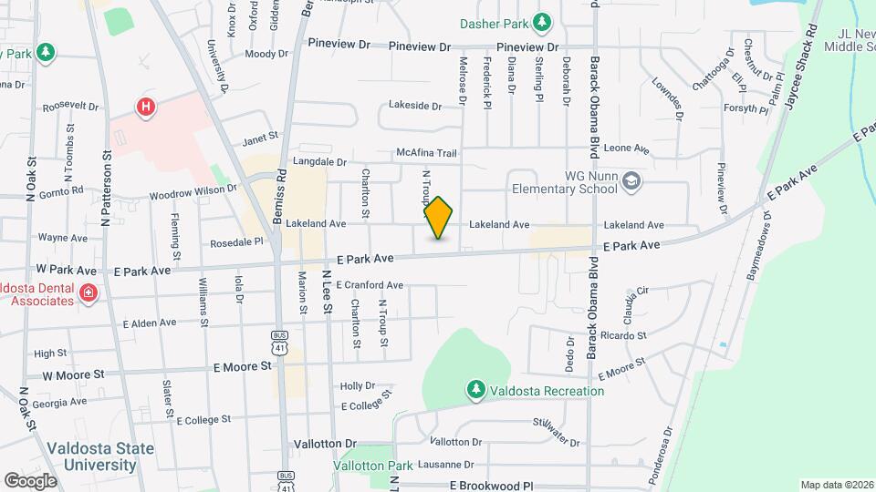 908 E Park Ave Map and Location Details