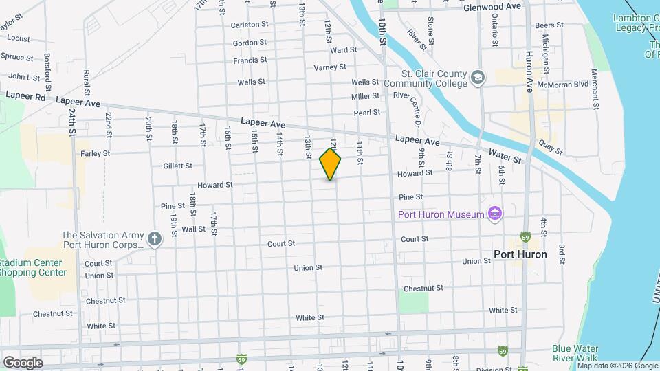 1208 Howard St Map and Location Details