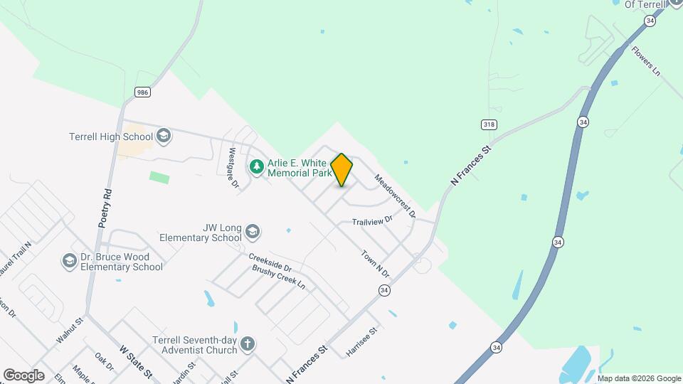 1815 Brookwood Dr Map and Location Details