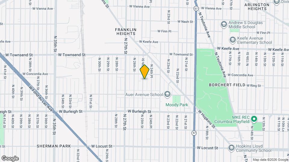 3264 N 25th St Map and Location Details