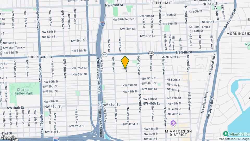 5116 NW 3rd Ave Map and Location Details