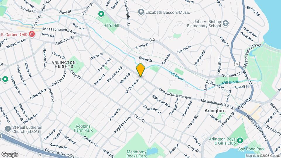 964 Massachusetts Ave, Unit #109 Map and Location Details