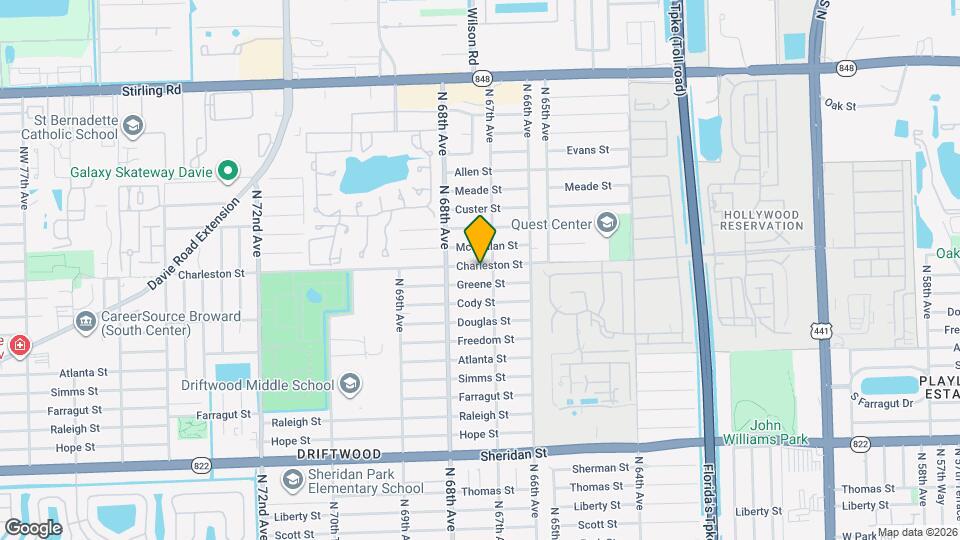 6720 Charleston St Map and Location Details