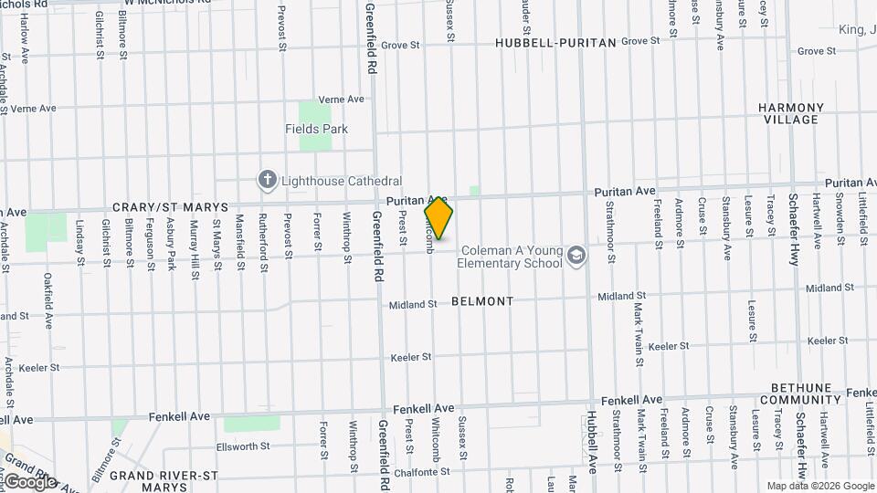 15800 Whitcomb Map and Location Details