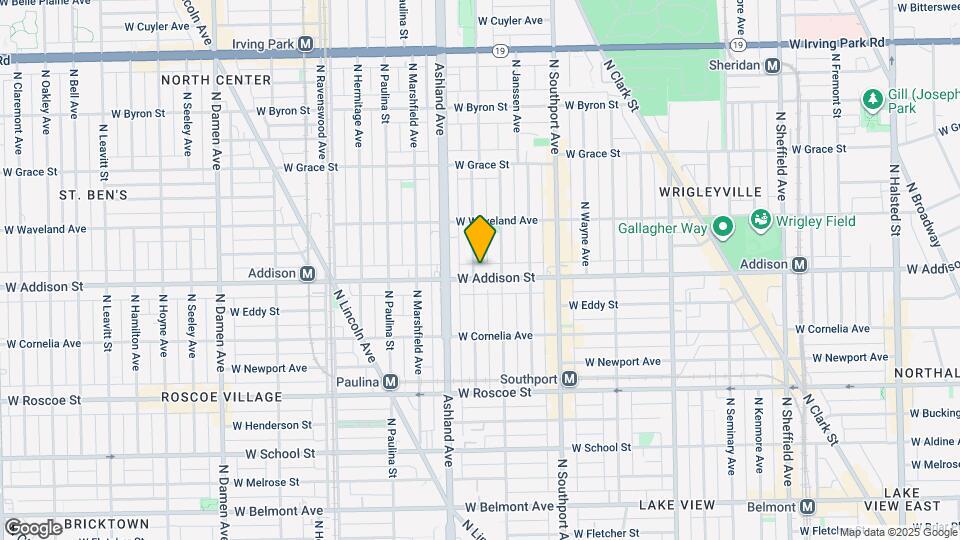 1520 W Addison St Map and Location Details