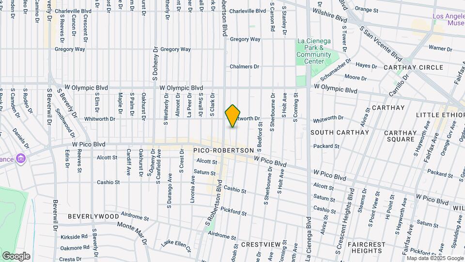 1133 S Wooster St Mapa y Detalles de la Ubicación