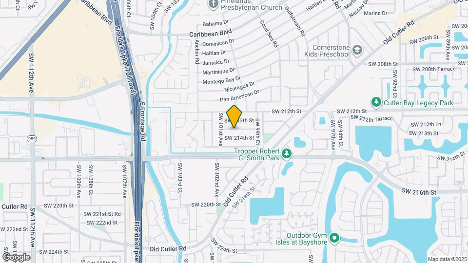 10020 SW 213th Terrace Map and Location Details