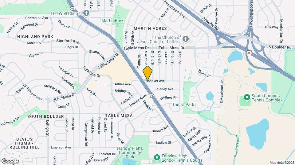 800 S Lashley Ln Map and Location Details
