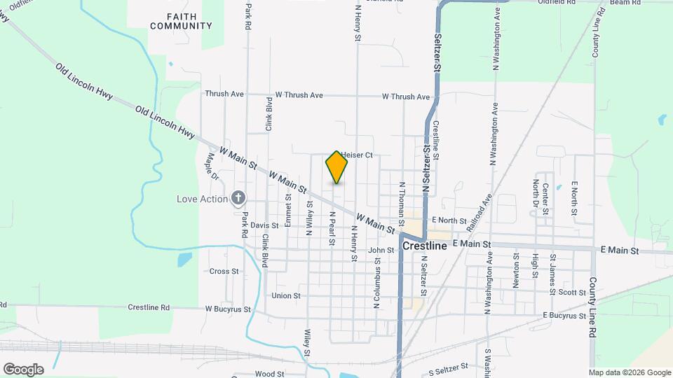 415 N Pearl St Map and Location Details