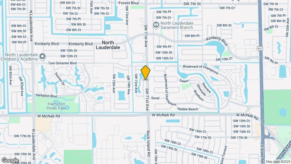 1234 SW 71st Ter Map and Location Details