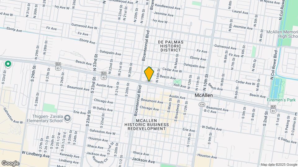 18 N 17th St Map and Location Details