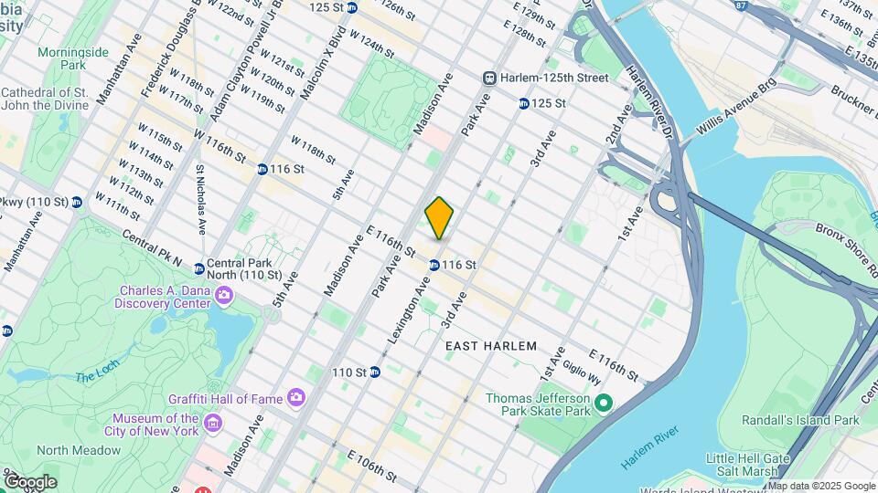 140 E 117th St Mapa y Detalles de la Ubicación