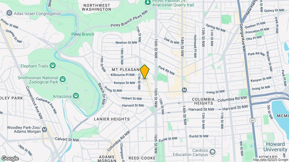 1615 Kenyon St NW-Unit -43 Map and Location Details