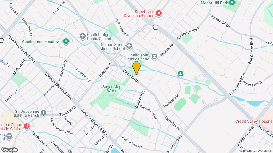 5481 Glen Erin Dr Map and Location Details