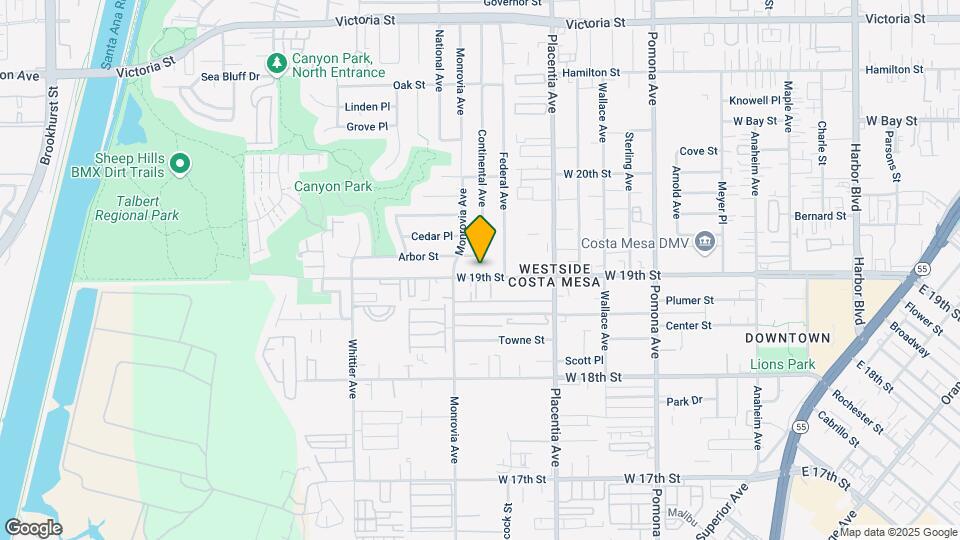 870 W 19th St Mapa y Detalles de la Ubicación