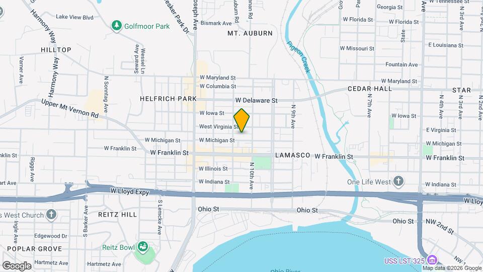 2119 W Michigan St Map and Location Details