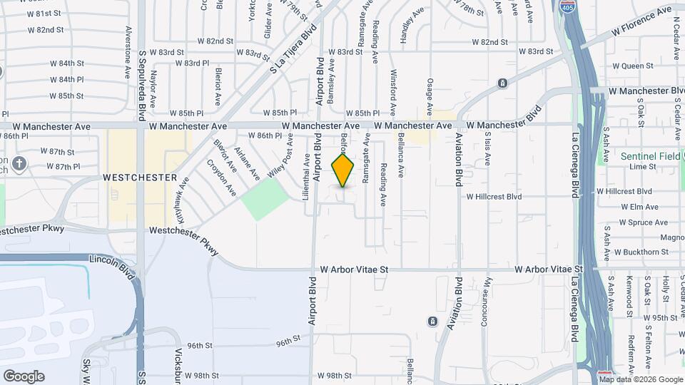 8819.5 Belford Ave Map and Location Details