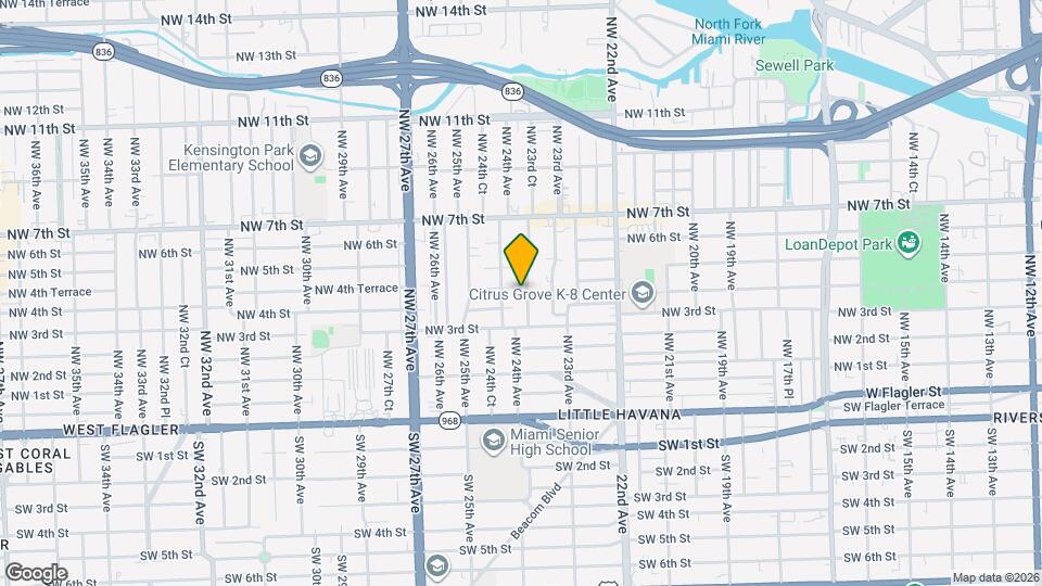 422 NW 23rd Pl Map and Location Details