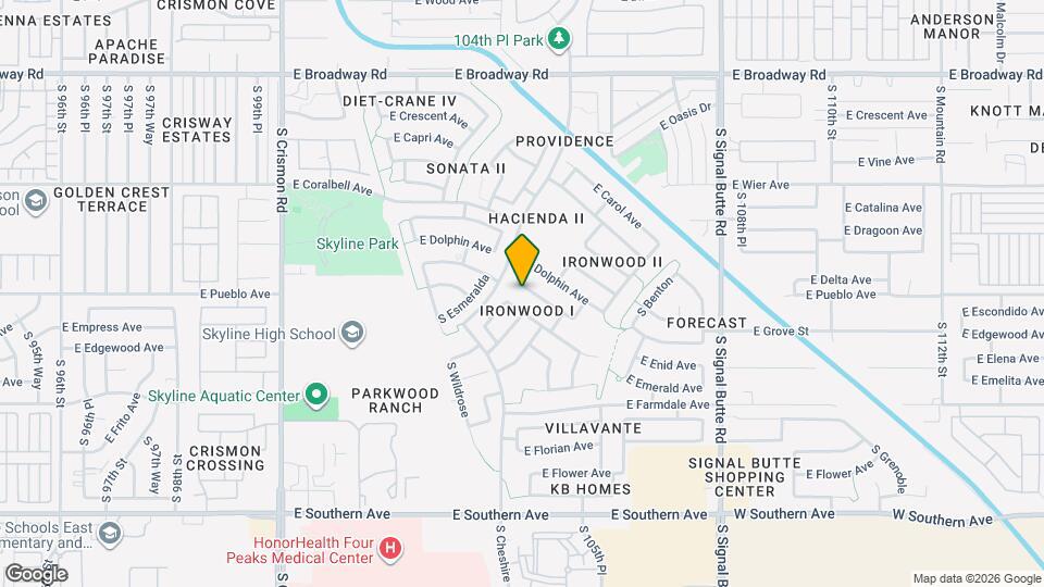 10427 E Diamond Ave Map and Location Details