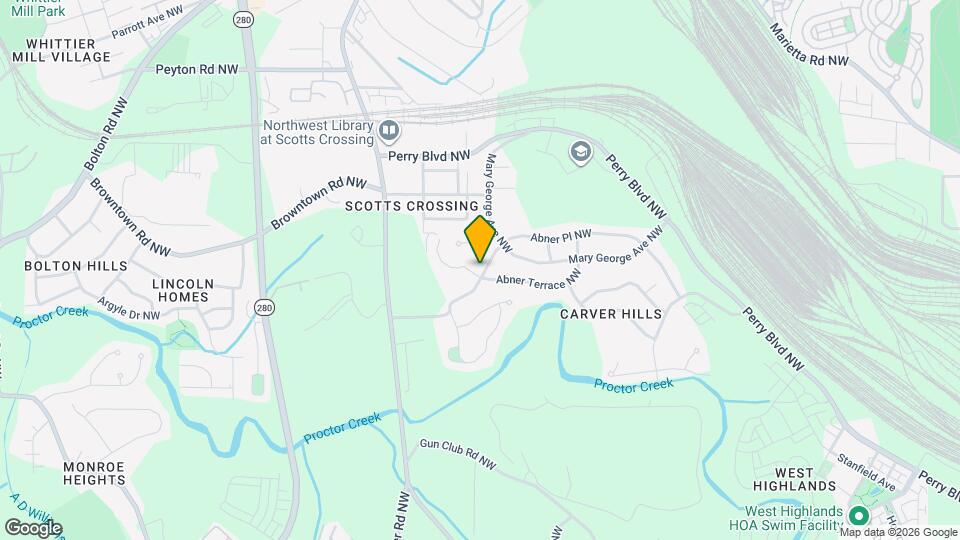 2405 Abner Pl NW Map and Location Details