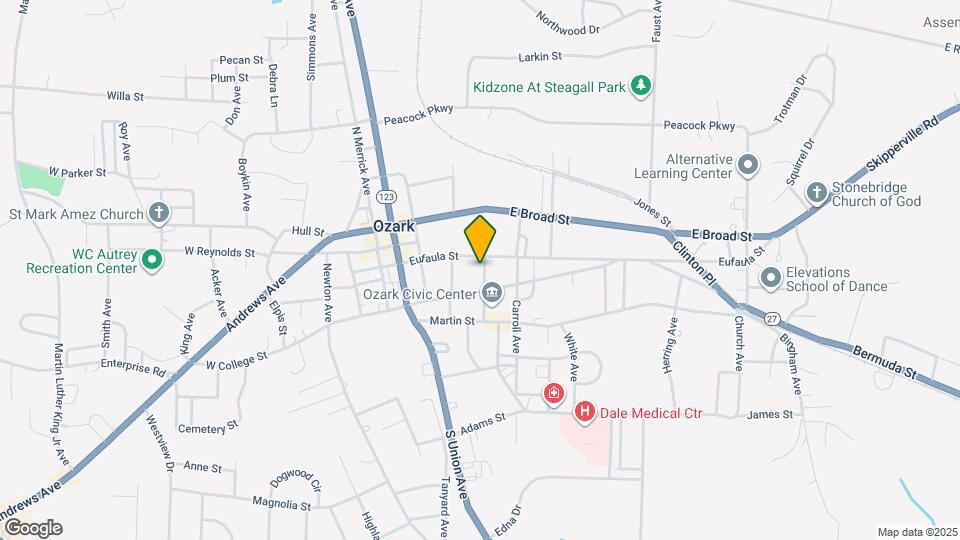 134 Dowling Ave Map and Location Details