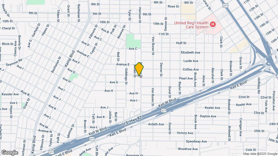 1604 Harrison St Mapa y Detalles de la Ubicación