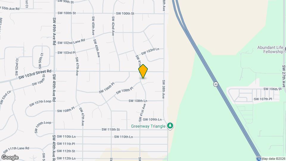 10715 SW 41st Ave Map and Location Details