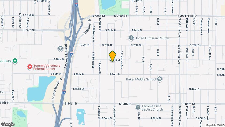 7808 S Ainsworth Ave Map and Location Details