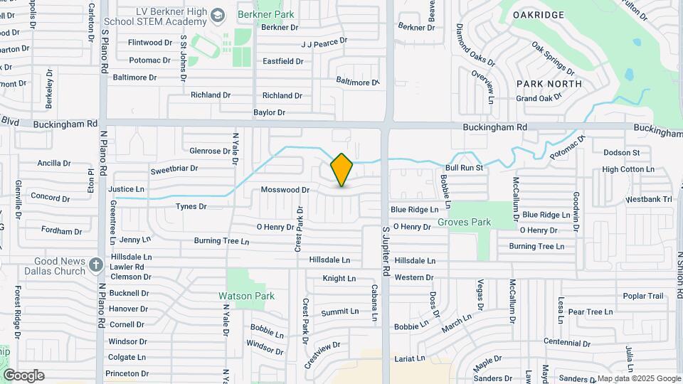 3645 Mosswood Dr Map and Location Details