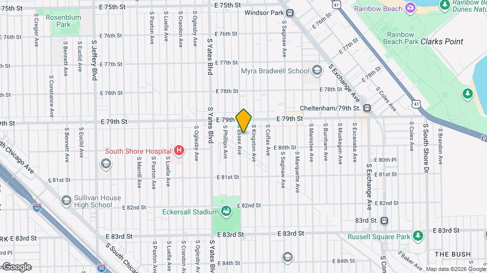 7935 S Essex Ave Map and Location Details