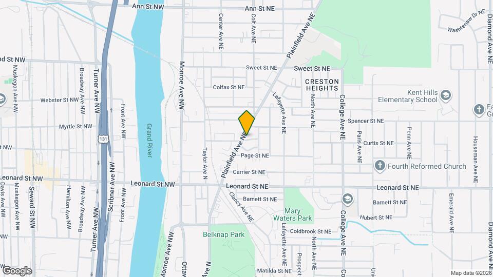 1340 Plainfield Ave NE Mapa y Detalles de la Ubicación
