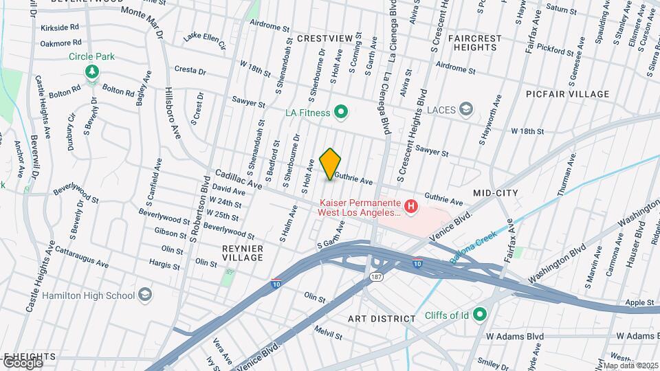 2020 S Corning St Mapa y Detalles de la Ubicación