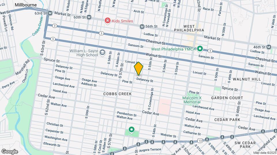 5545 Delancey St Map and Location Details