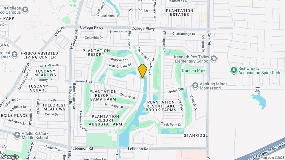 5514 Plantation Ln Map and Location Details