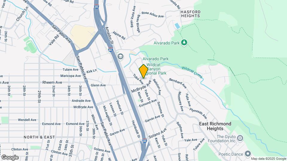 1120 Yuba Ave Map and Location Details