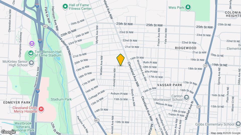 1022 19th St NW Map and Location Details