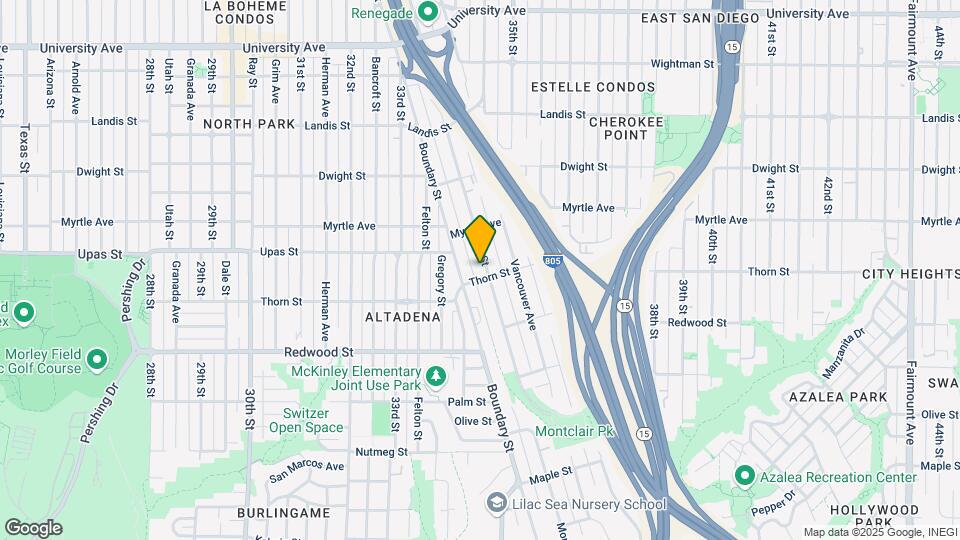3310 Nile St Map and Location Details