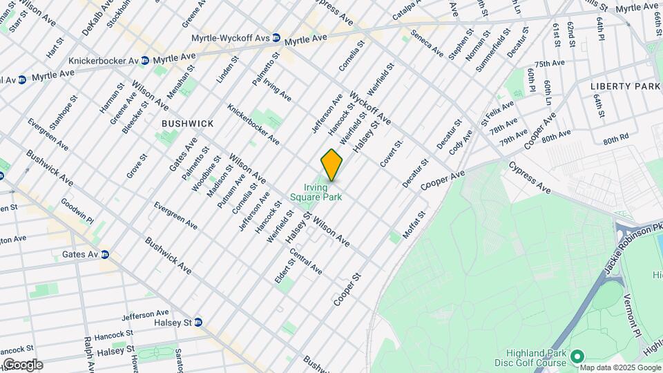 784 Knickerbocker Ave Map and Location Details