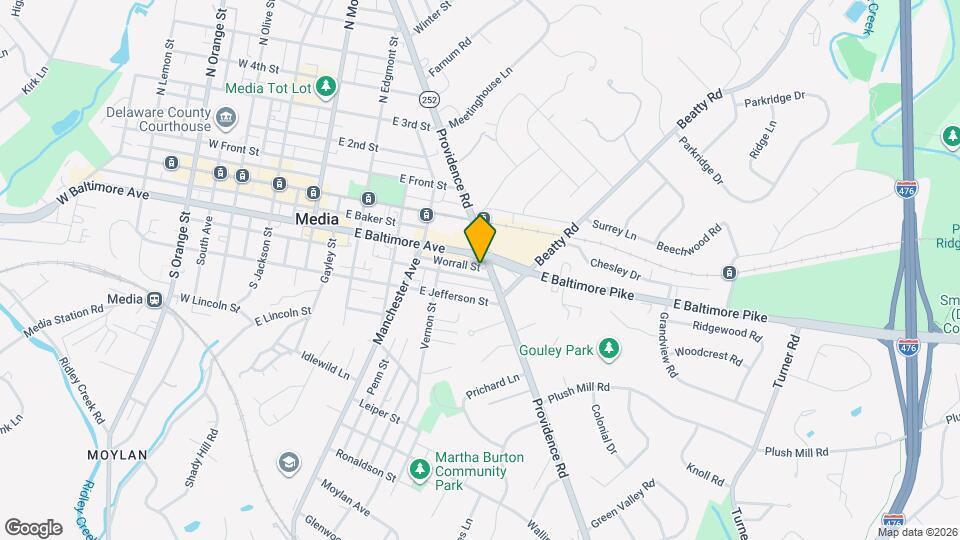 453 E Franklin St Map and Location Details