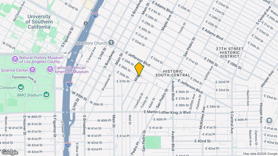 306 E 36th St Map and Location Details