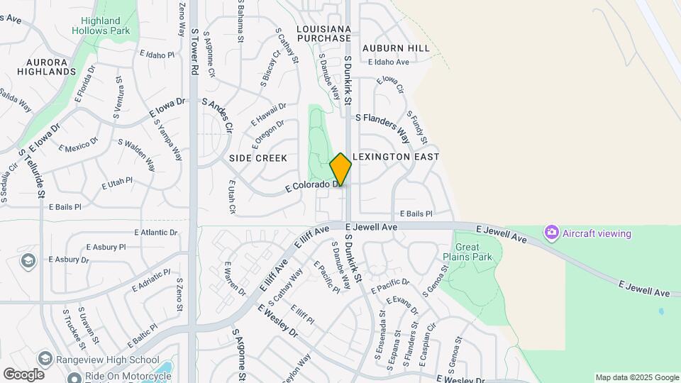 1801 S Dunkirk St Map and Location Details