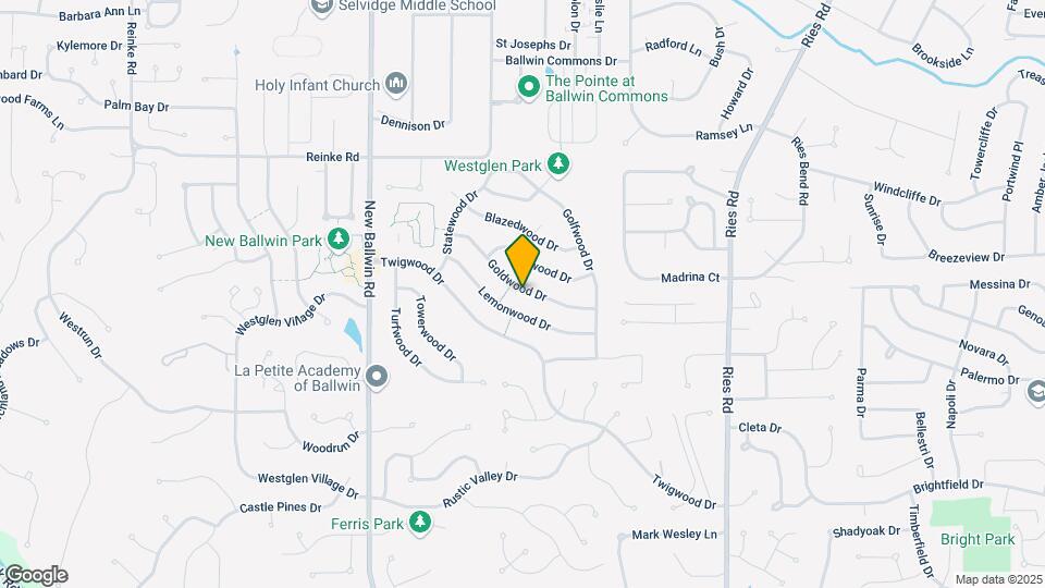 548 Goldwood Dr Map and Location Details