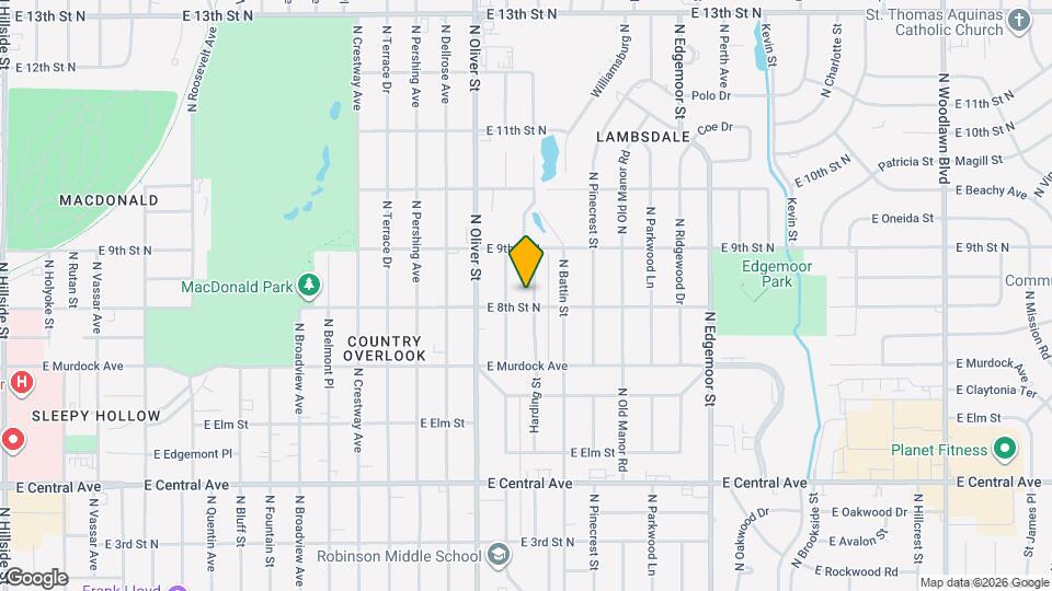 909 N Harding Ave Map and Location Details