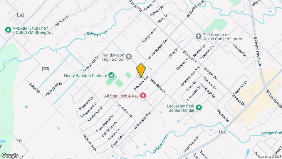 1007 Killarney Ave Map and Location Details